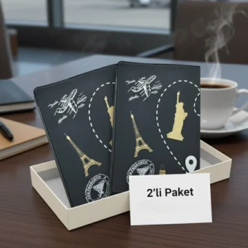 2 Adet Su Geçirmez Şeffaf Pasaport Kılıfı Pasaport Kabı Üniversal Model 2 Li Paket