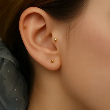 2 Mm Mini Toplu Çelik Piercing – Tragus Helix Lob Dil Ve Dudak Uyumlu | 316l Paslanmaz