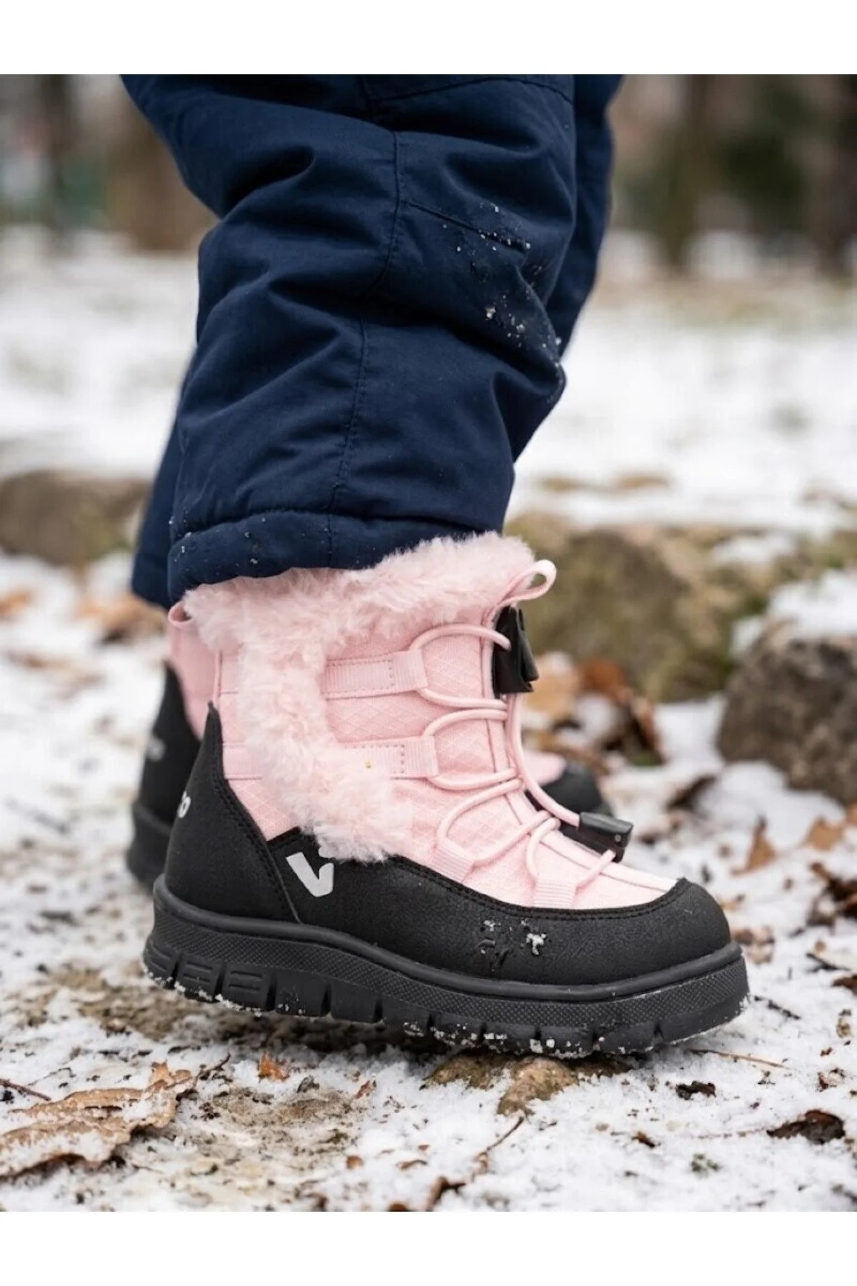 22-30 Numara İçi Kürklü Günlük Unisex Kız- Erkek Çocuk Bot Kar Botu - Görsel 2