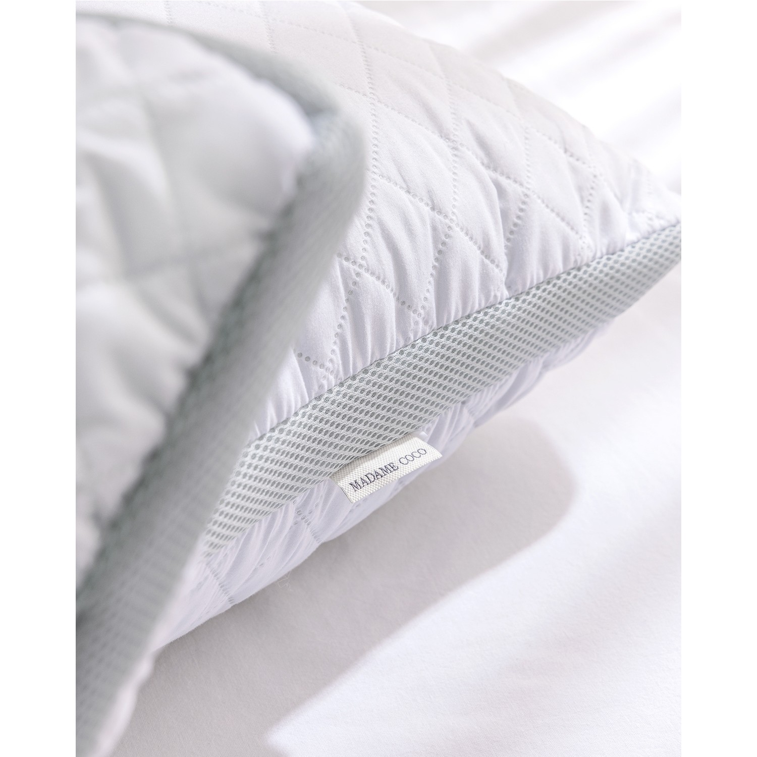 2'li Klimalı Yastık - Beyaz/Açık Gri - 50x70 - Görsel 11