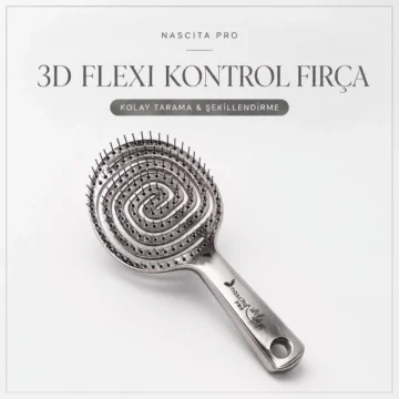 3d Flexi Kontrol Açma-tarama Saç Fırçası Gümüş -35