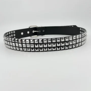 4.cm full piramitli metalci punk gotik tarzı kemer