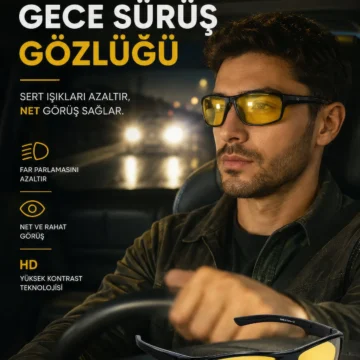 601 Antifar Gece Sürüş Gözlüğü