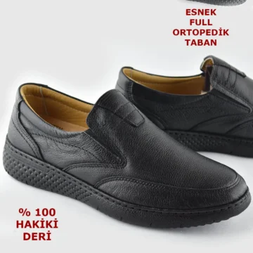 7575 Ortopedik Taban Yumuşak Hakiki Deri Mevsimlik Kışlık Erkek Ayakkabı