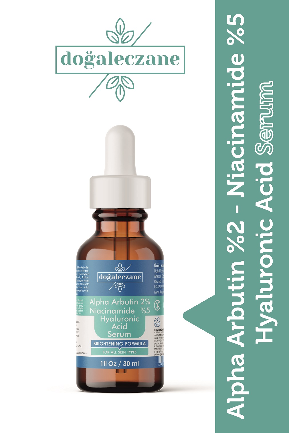 Niacinamide 5% + Alpha Arbutin 2% Hyaluronic Acid 30 ml