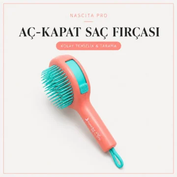 Aç - Kapat Saç Fırçası Turuncu - 50