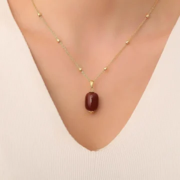 Akik Taşı Kolye