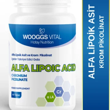 Alfa Lipoik Asit ve Krom Pikolinat İçeren Takviye Edici Gıda – 60 Tablet