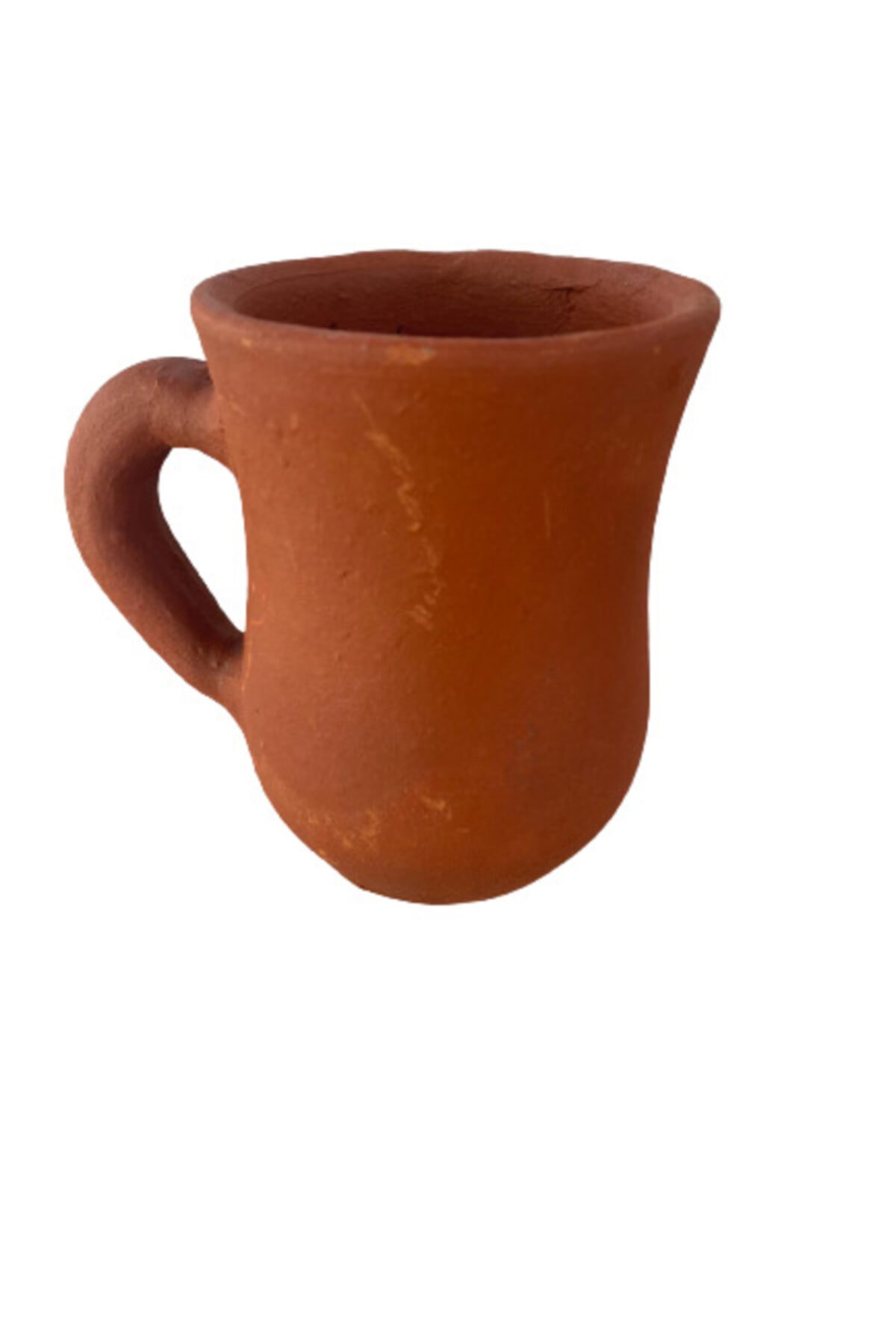 ALİ BABA CÖMLEK Saplı Toprak Su-ayran-neskafe Bardagı Dogal El Yapımı