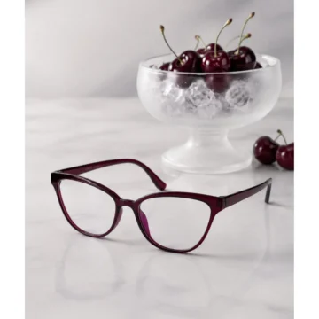 ASTRO- Mavi Işık Korumalı 2'Lİ SET Gözlük Cat Eye Optik Uyumlu (Şeffaf Camı Değişebilir) 50 Ekartman