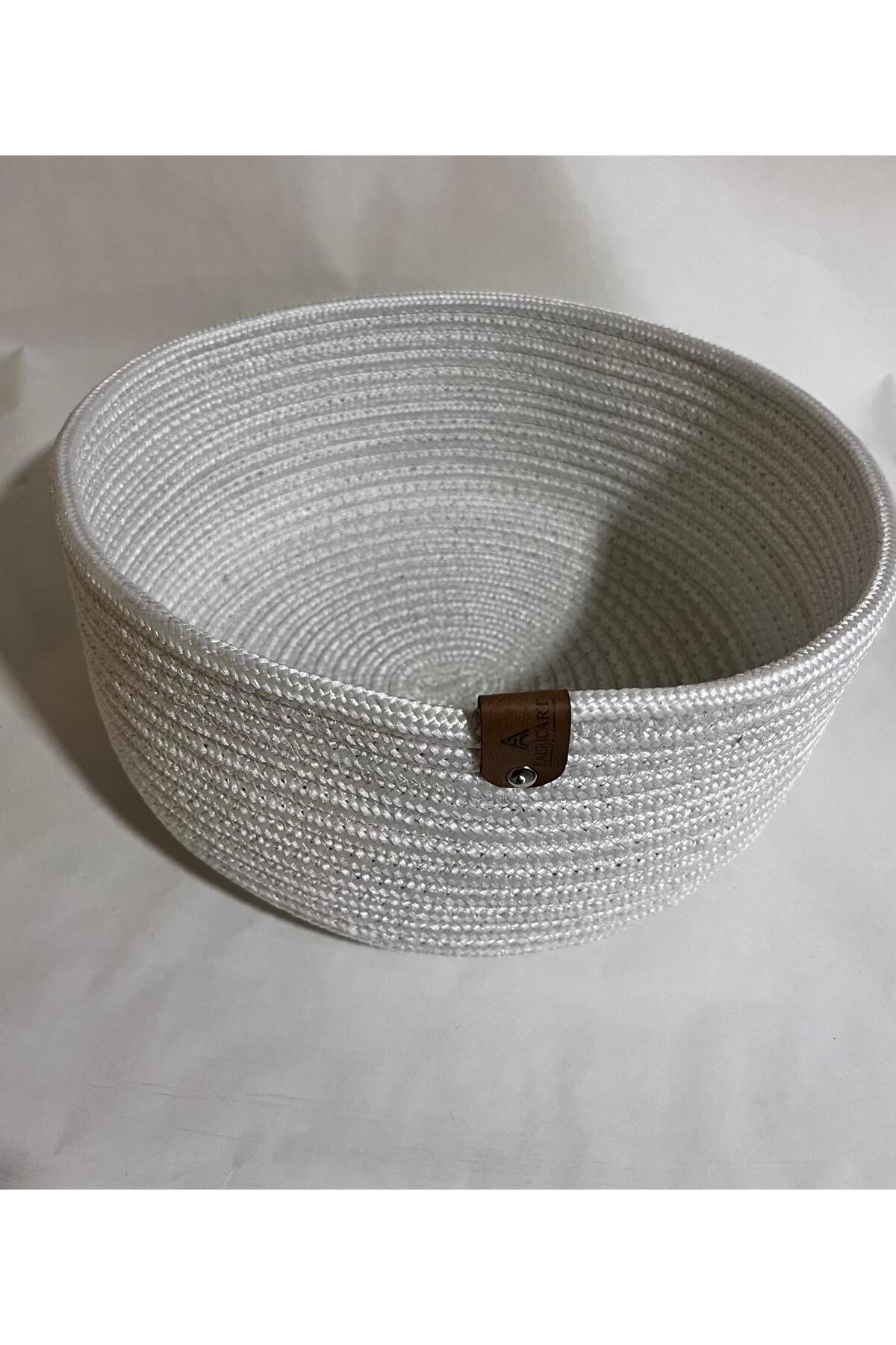 BEVEZ HOME Bohça, Çok Amaçlı Sepet, Banyo Ve Mutfak Organizeri Hasır 25x10