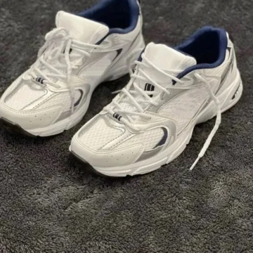 Beyaz Lacivert Kadın Sneaker Günlük Spor Ayakkabı