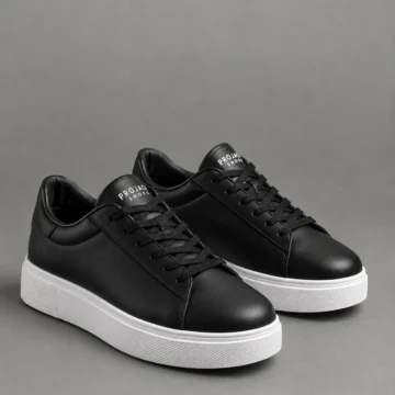 Beyaz Siyah Günlük Erkek Sneaker Ayakkabı - 0412