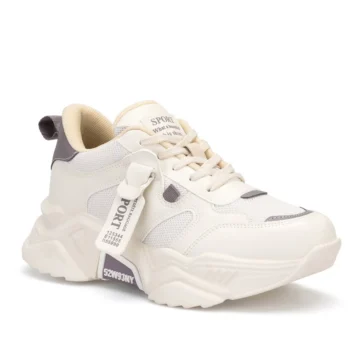 Beyaz Siyah Kadın Sneaker