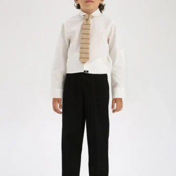 BG Store Erkek Çocuk Çizgili Kravat