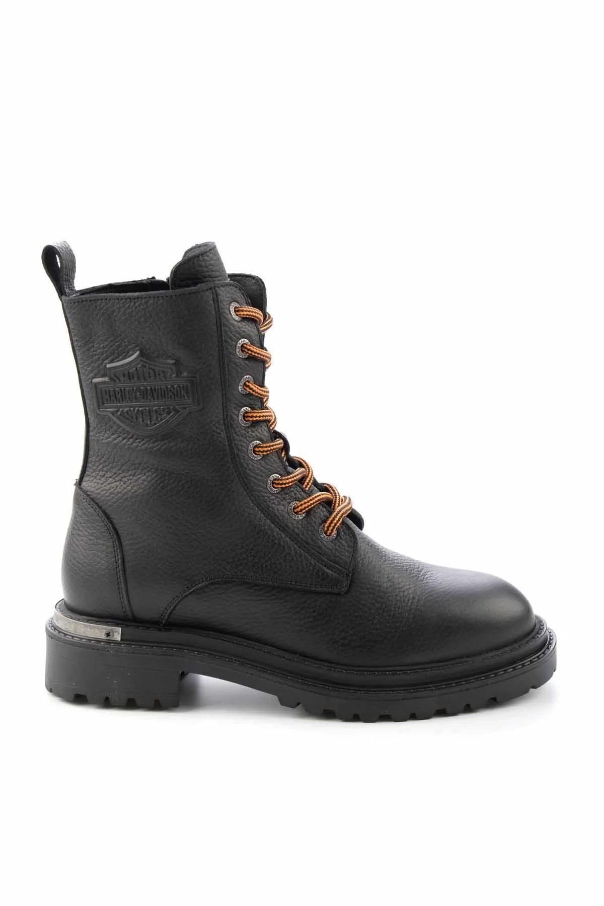 Black Leather Kadın Bot & Bootie HD0777002303