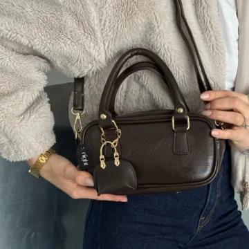 Bonnie Model Siyah Charm Hediyeli Kadın El Ve Omuz Çantası