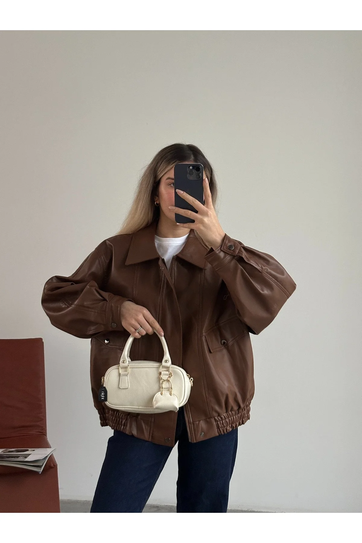 Bonnie Model Siyah Charm Hediyeli Kadın El Ve Omuz Çantası - Görsel 3