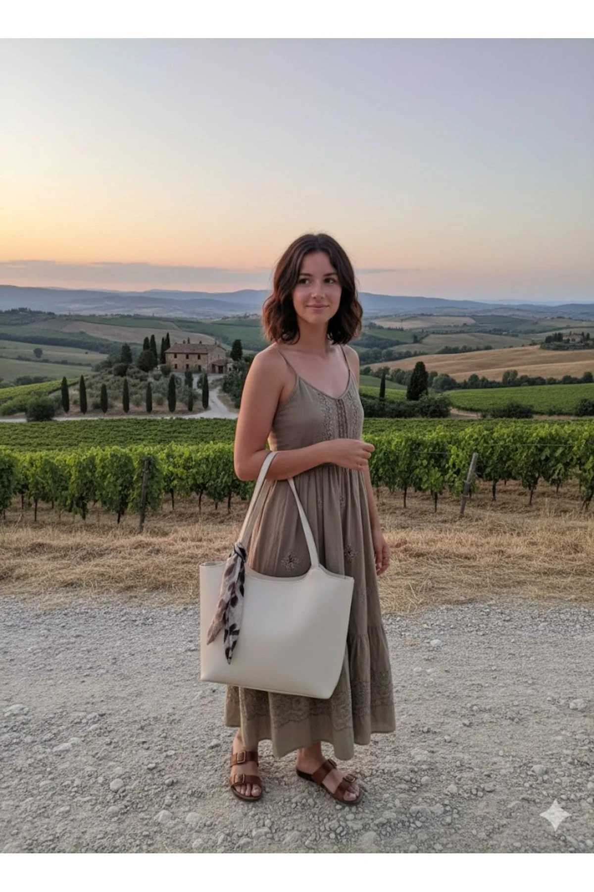 BORDO Kadın Fularlı Fermuarlı Kapamalı Kavisli Shopper El Ve Omuz Çantası