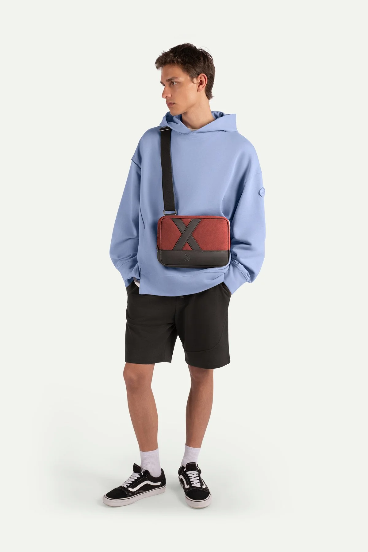 Bordo Unisex Çapraz Çanta | (Nougrod - Brick) - Görsel 5