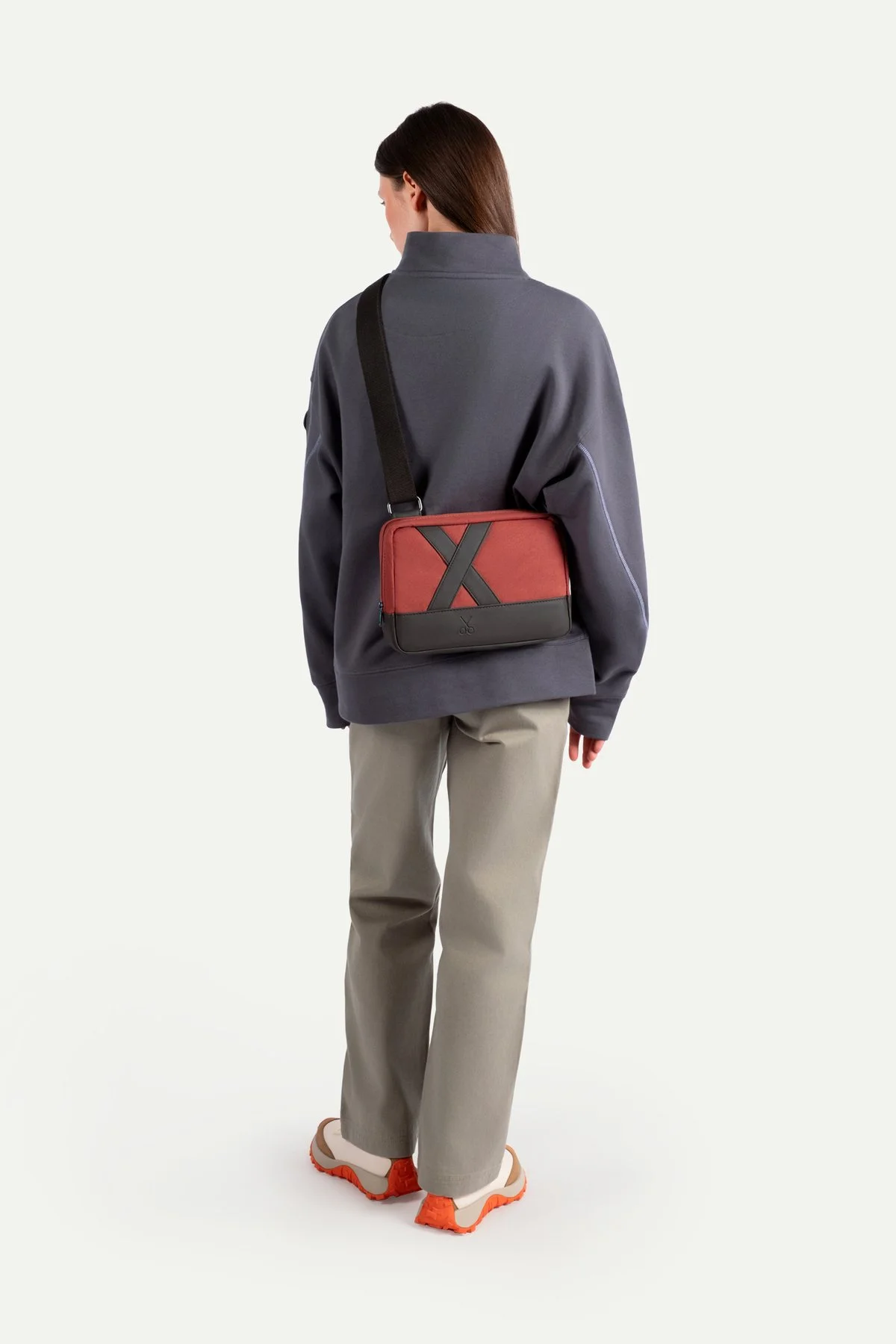 Bordo Unisex Çapraz Çanta | (Nougrod - Brick) - Görsel 8