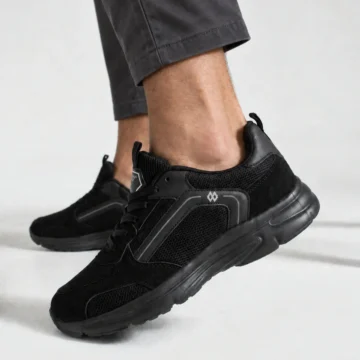 Buz Rengi Nefes Alabilen Kumaş Faylon Taban Bağcıklı Sneaker