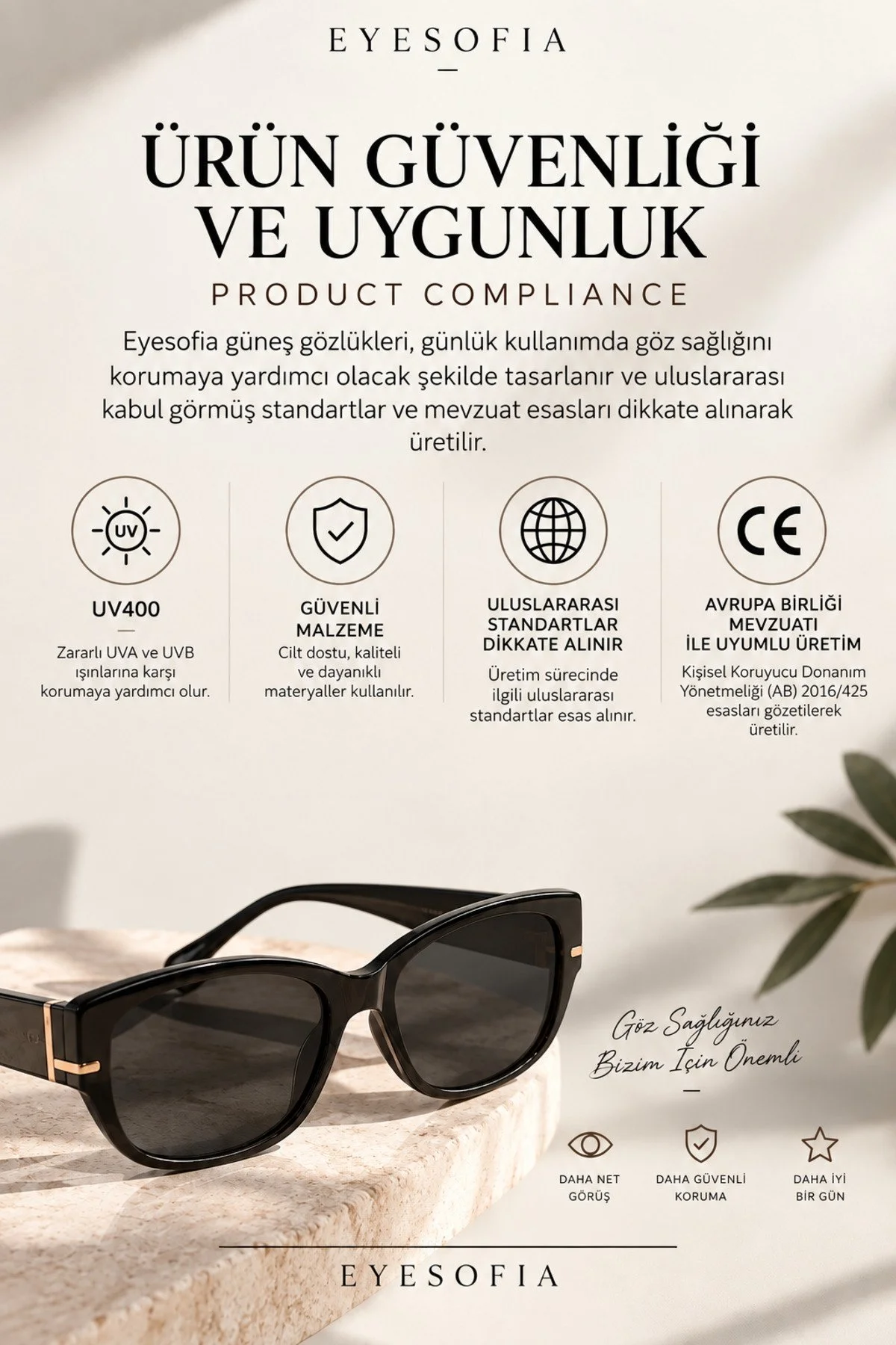 Cartiess Metal Oval Kadın Nude Degrade Kesme Cam Gold Çerçeveli Ultra Hafif Uv400 Filtreli Güneş Gözlüğü - Görsel 6