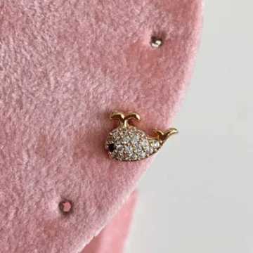 Cerrahi Çelik Gümüş Ay Tragus Piercing