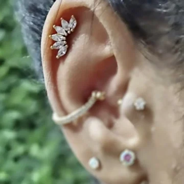 Cerrahi Çelik Tragus Helix Kıkırdak Piercingi
