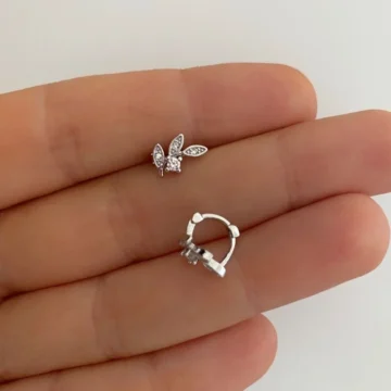 Cerrahi Çelik Tragus Helix Lobe Uyumlu Halka Piercing