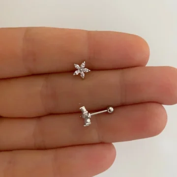 Cerrahi Çelik Tragus Helix Lobe Uyumlu Piercing