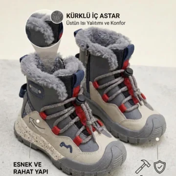 Cherokee Çocuk Tüylu Fermuarlı Outdoor Bot