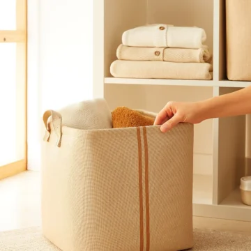 Çocuk Odası Jüt Keten Oyuncak Düzenleyici Çok Amaçlı Sepet, Saklama Sepeti 30x30x30