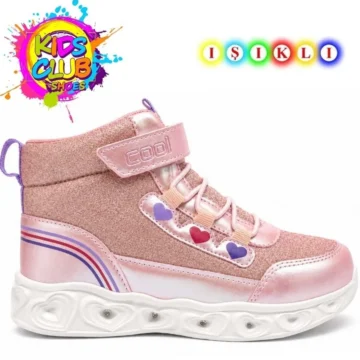 Cool Kids Ortopedik Işıklı Taban Kız Çocuk Bot GÜMÜŞ