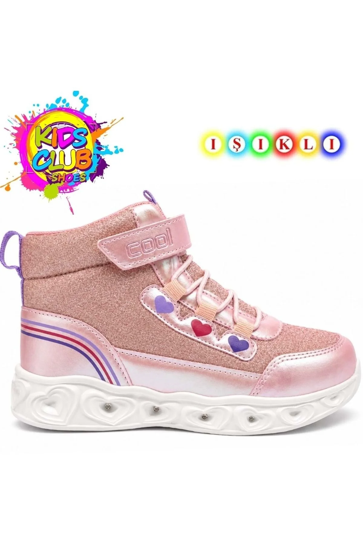 Cool Kids Ortopedik Işıklı Taban Kız Çocuk Bot GÜMÜŞ