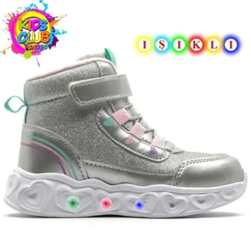 Cool Kids Ortopedik Işıklı Taban Kız Çocuk Bot SİYAH