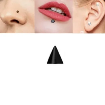 Deliksiz Ultra Güçlü Mıknatıslı Kulak Dudak Fake Top Piercing