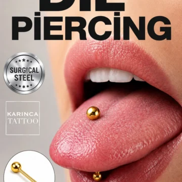 Dil Piercing Tongue Cerrahi Çelik