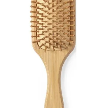 Doğal Bambu Dişli Şaç Fırçası