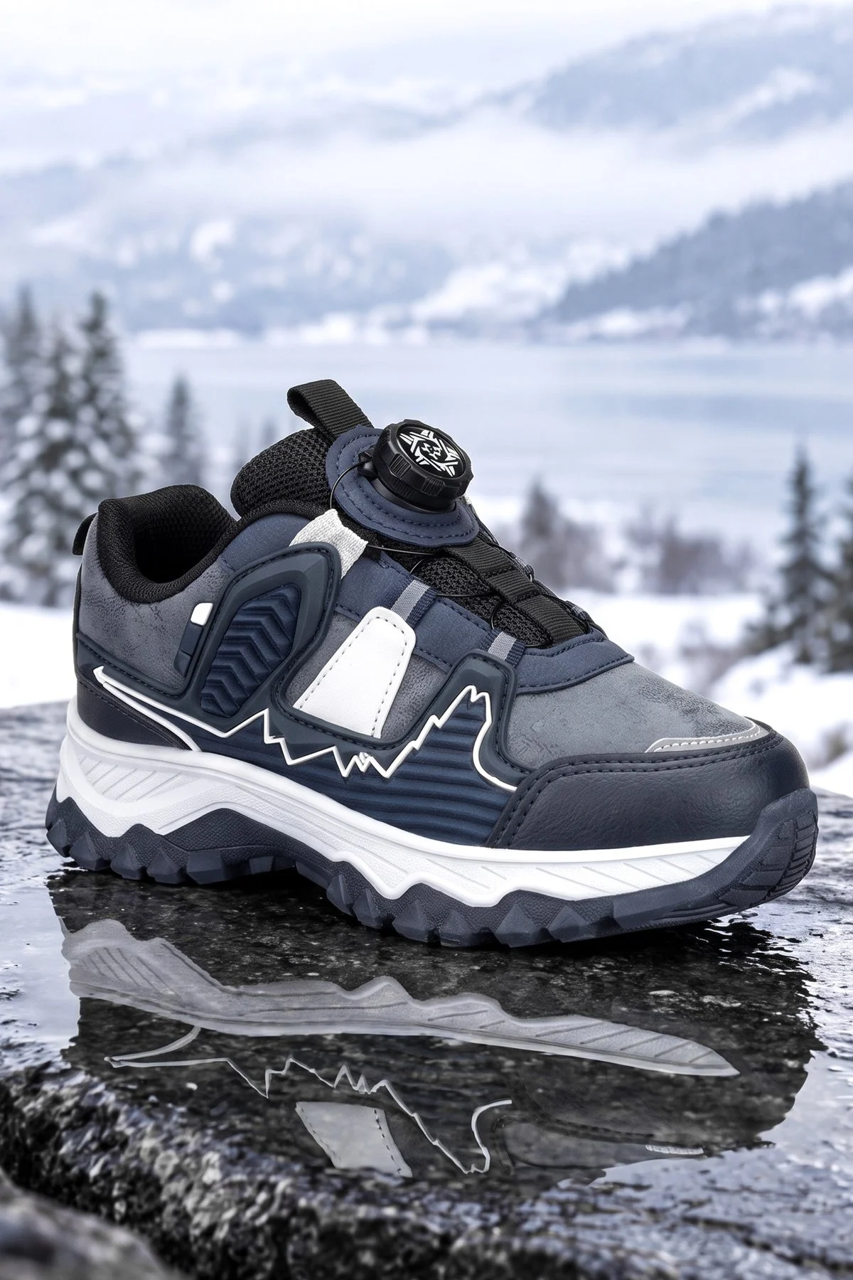 DS Himalaya Mavi Akıllı Bağcıklı Çocuk Outdoor Trekking Bot - Görsel 10