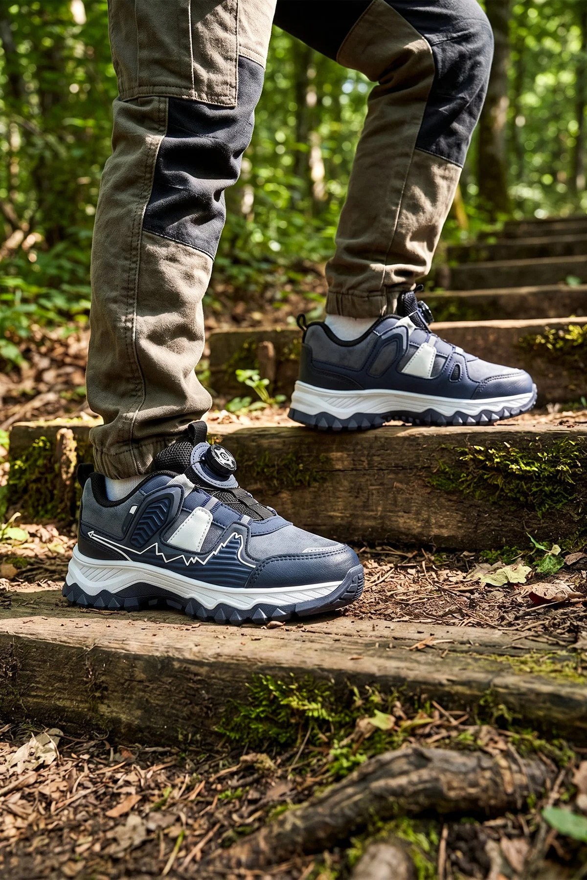DS Himalaya Mavi Akıllı Bağcıklı Çocuk Outdoor Trekking Bot - Görsel 9