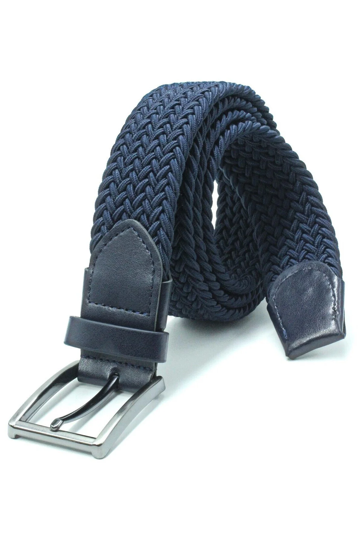 Elastik Örgü Kemer 3,5cm Siyah Lastik Kemer Unisex - Görsel 5