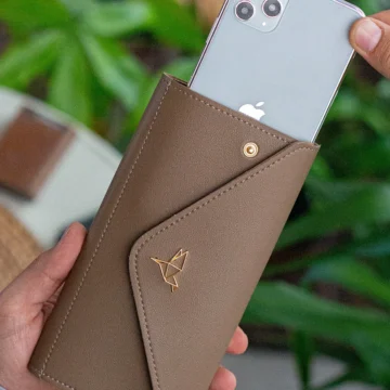 Envelope Telefon Ve Bozuk Para Bölmeli Zarf Model Mor (MÜRDÜM) Cüzdan