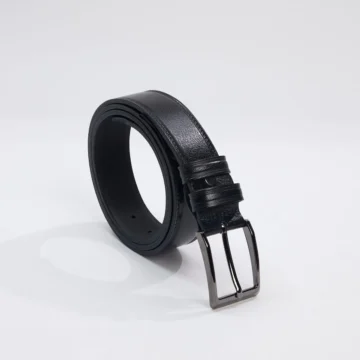 Erkek %100 Hakiki Deri 3,5 cm Klasik Lacivert Kemer