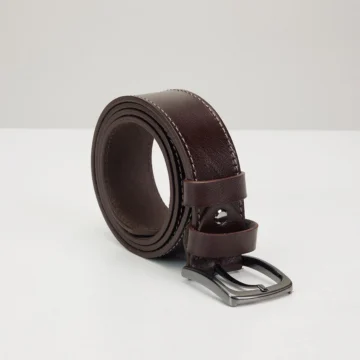 Erkek %100 Hakiki Deri 4 cm Spor Kahverengi Kemer
