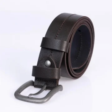 Erkek %100 Hakiki Deri 4 cm Spor Kahverengi Kemer