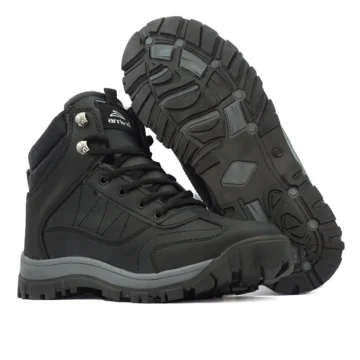 Erkek Çocuk Soğuga Dayanıklı Fermuarlı Termal Astar Taba Kahve Trekking Bot