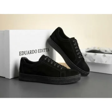 Erkek deri sneaker ayakkabı