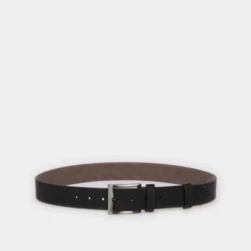Erkek Dikdörtgen Toka Suni Deri Jean Kemeri H5091AXNS
