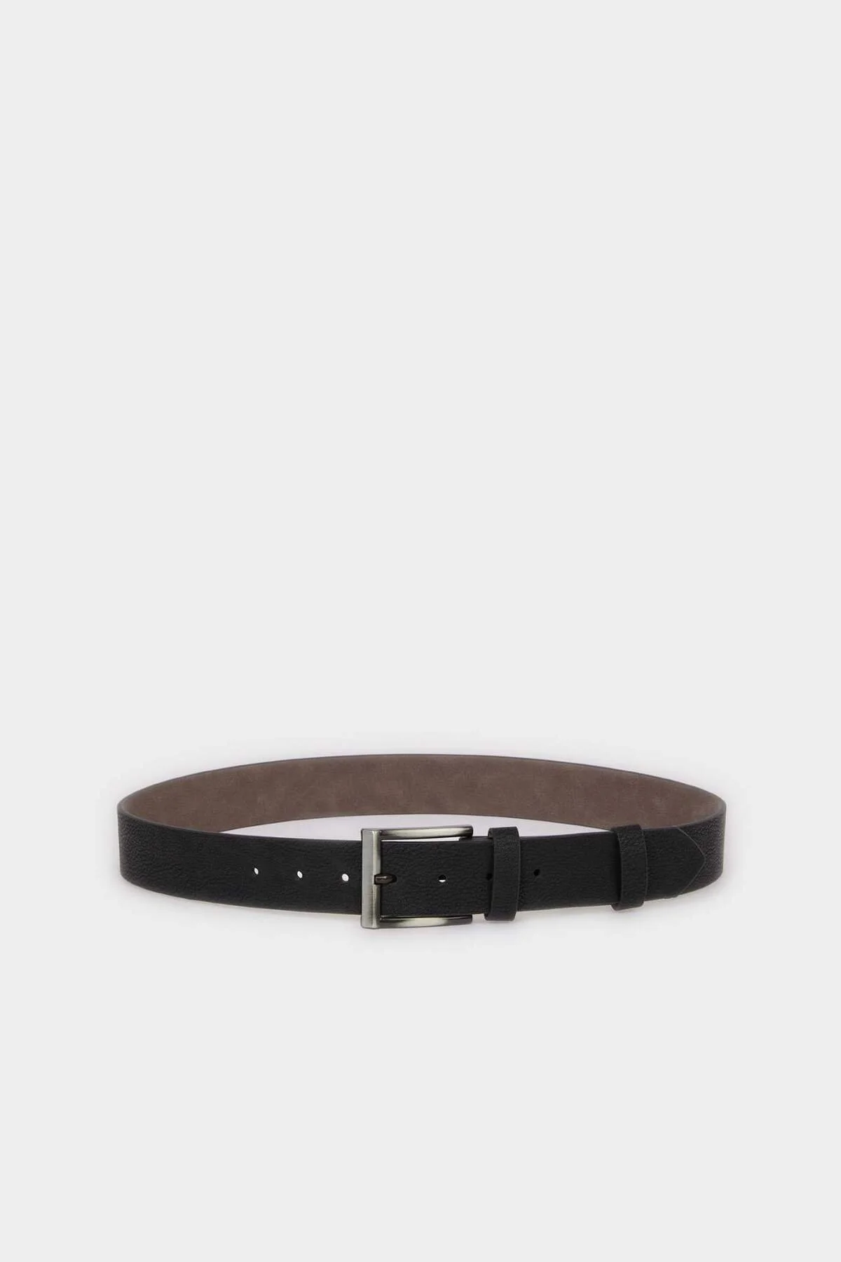 Erkek Dikdörtgen Toka Suni Deri Jean Kemeri H5091AXNS